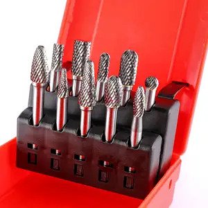 Carbide bur sets for multi-purpose industrial needs